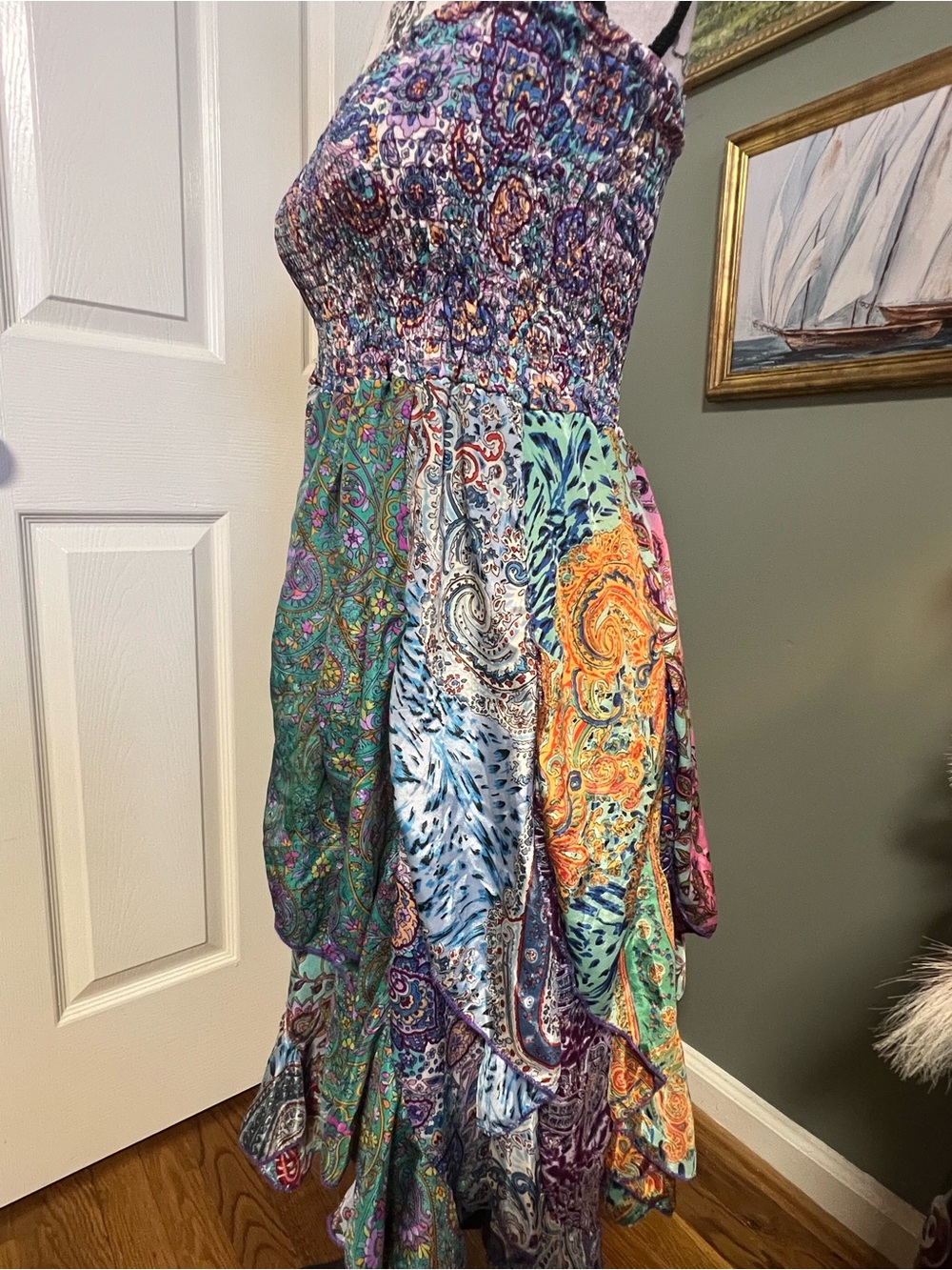 Whimsy Ruffle Dress Free Size - Picture 3 of 6
